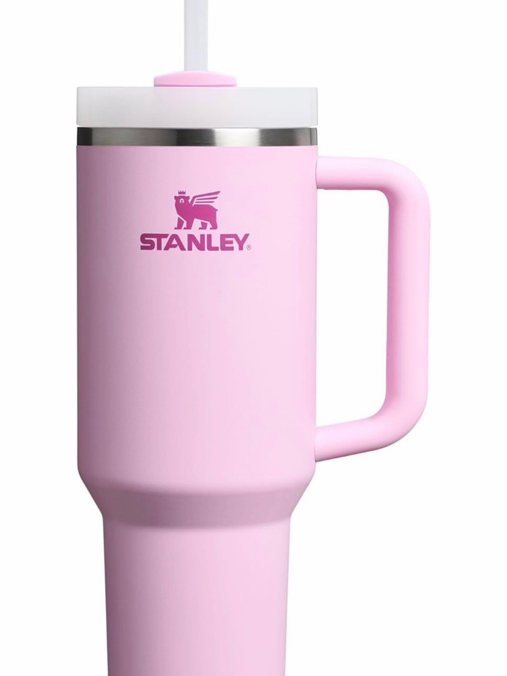 Stanley Light Pink Insulated Travel Mug with Handle
